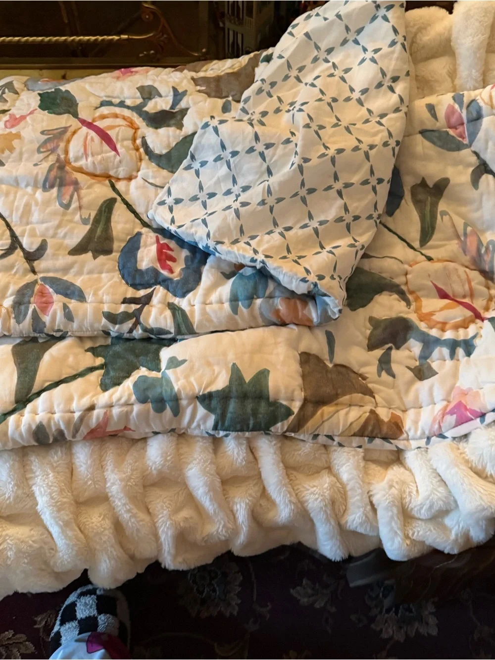 Anthropologie Cotton Voile Sawyer  King Shams - Set of 2)